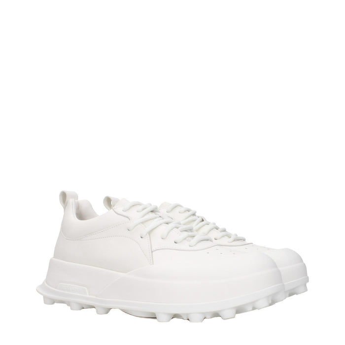 Jil Sander Leather sneaker in white — view 2