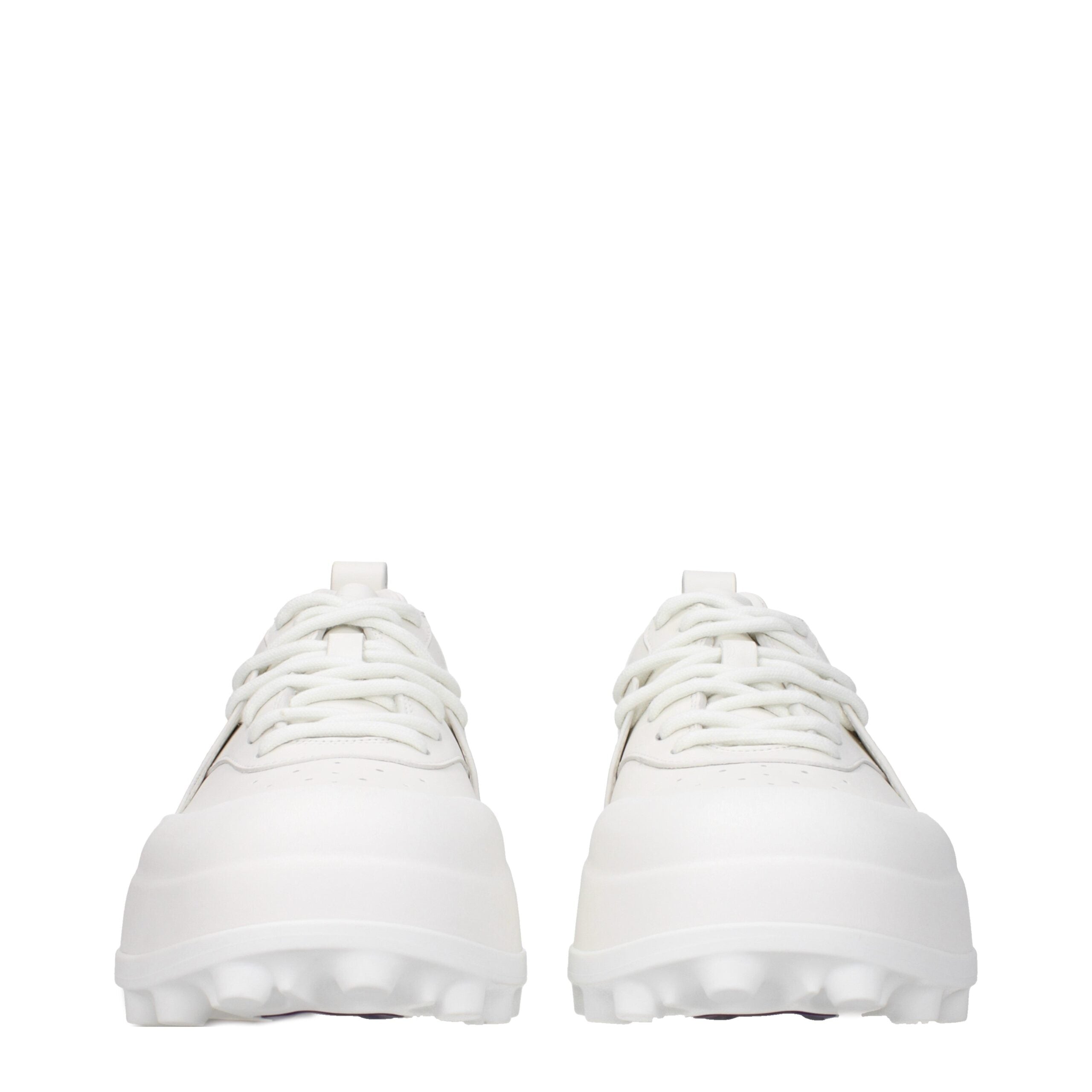 Jil Sander Leather sneaker in white — view 3