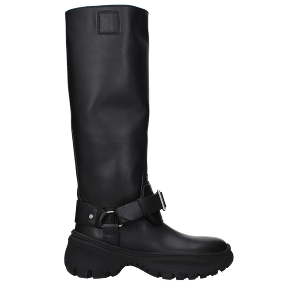 Burberry Leather boot in black