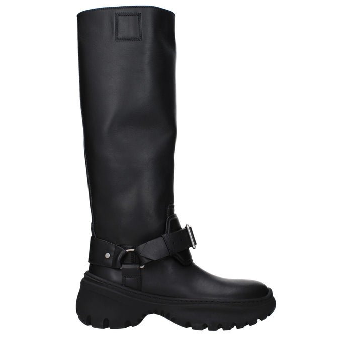 Burberry Leather boot in black
