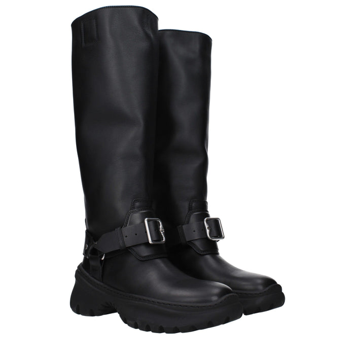 Burberry Leather boot in black — view 2