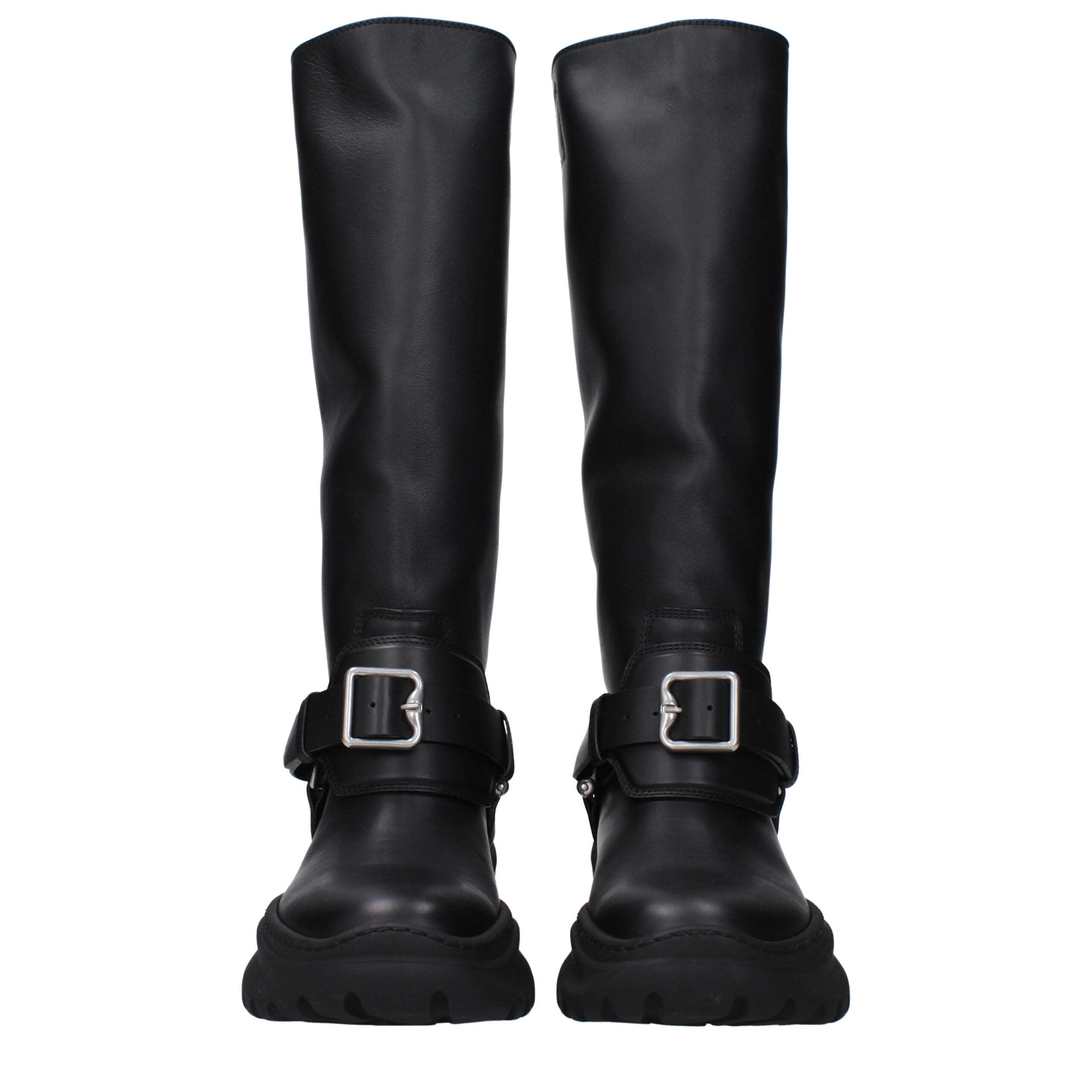 Burberry Leather boot in black — view 3