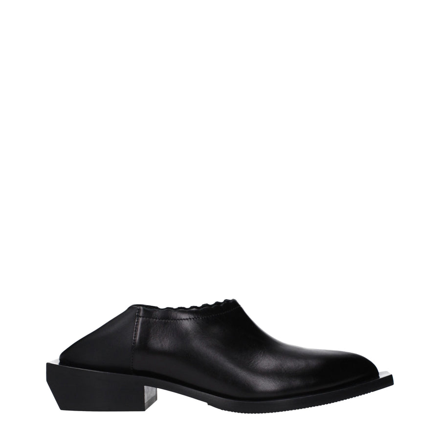 Moschino Leather mule in black