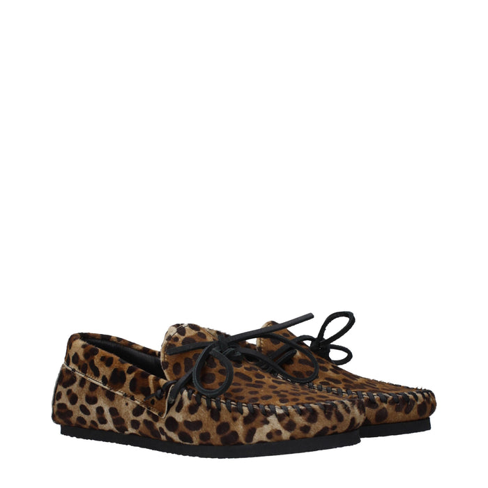 Isabel Marant Pony hair loafer in brown — view 2