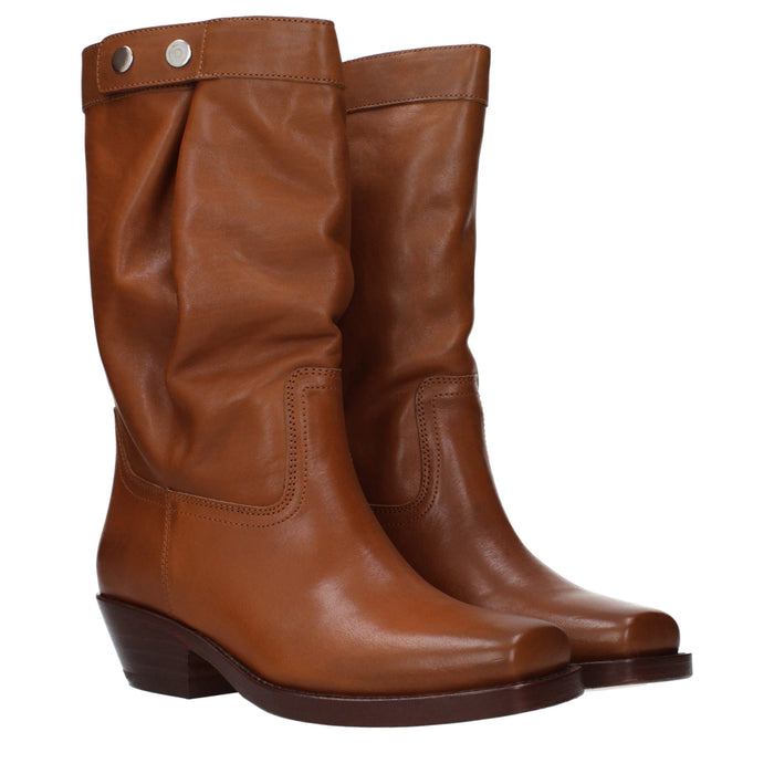 Isabel Marant Leather boot in brown — view 2