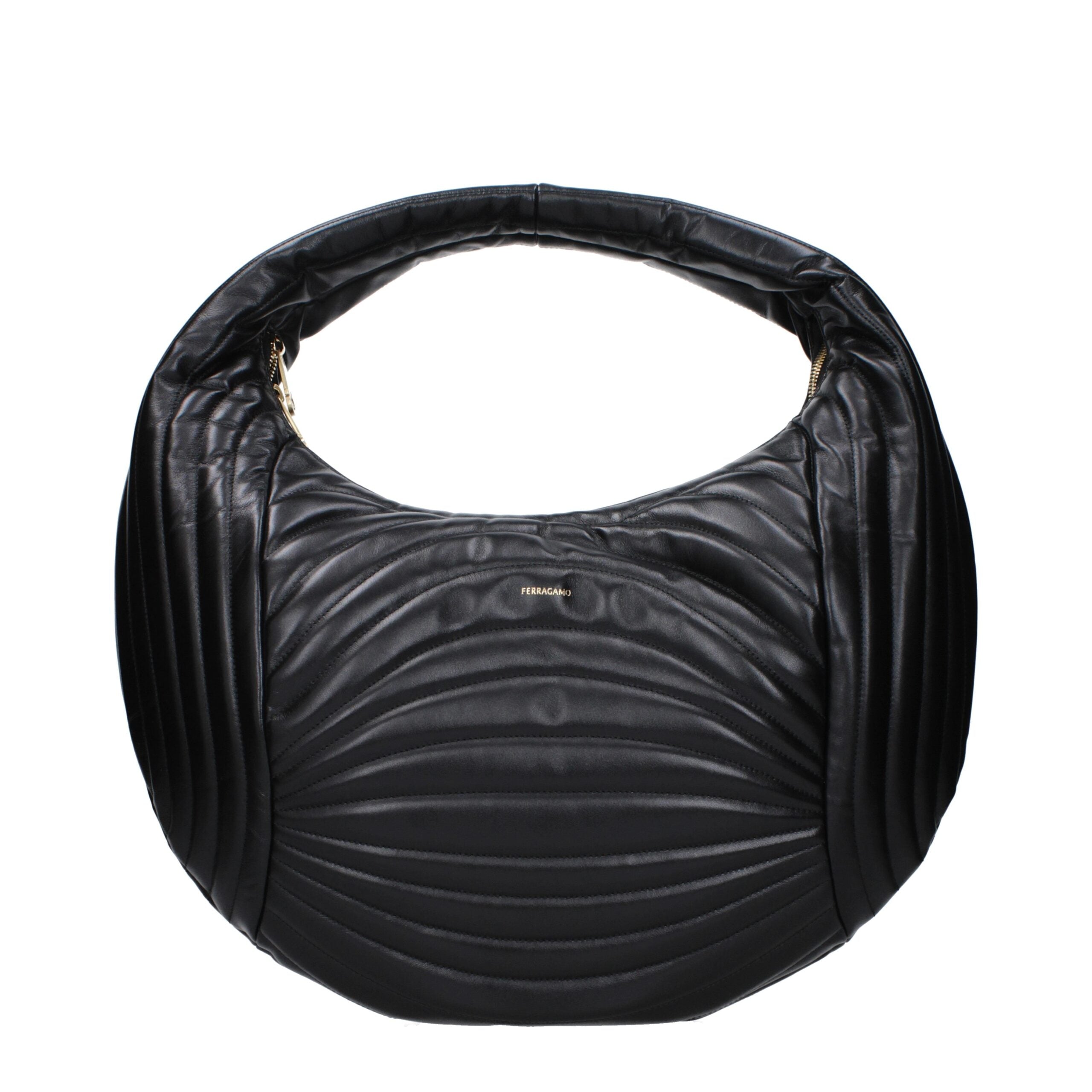 Black Leather Handbag Bag