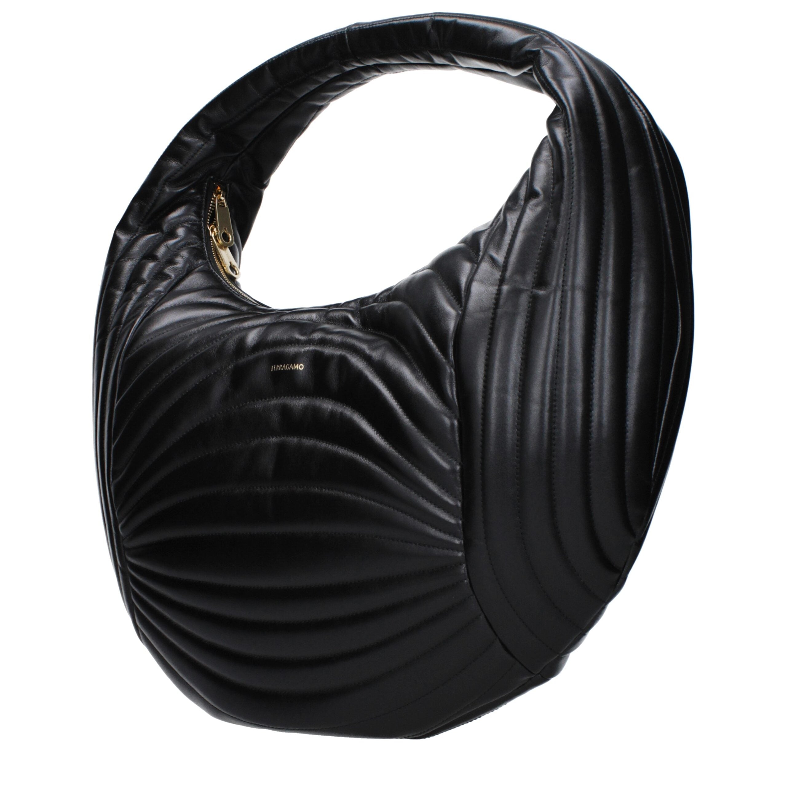 Black Leather Handbag Bag