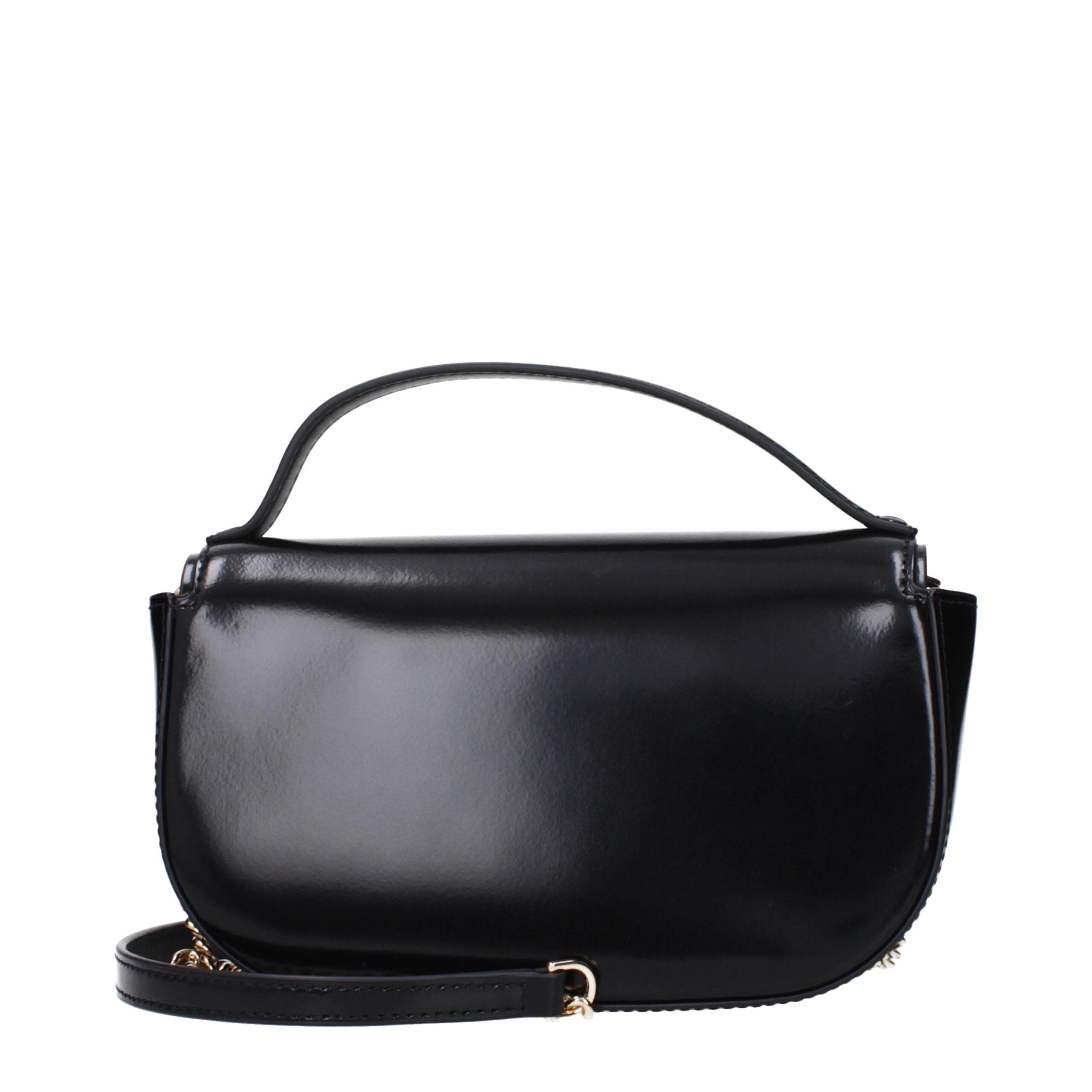 Black Leather Handbag Bag