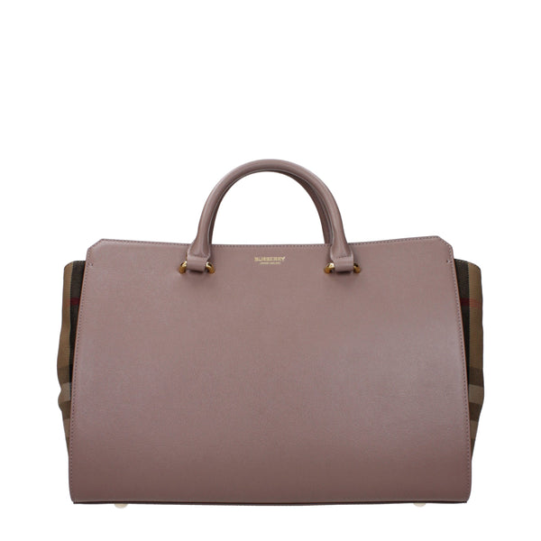 Burberry Leather top handle bag in gray