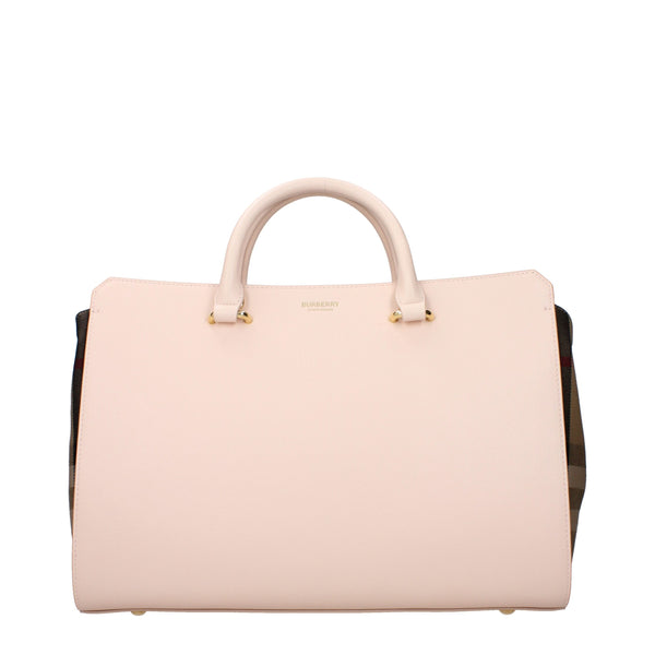 Burberry Leather top handle bag in pink