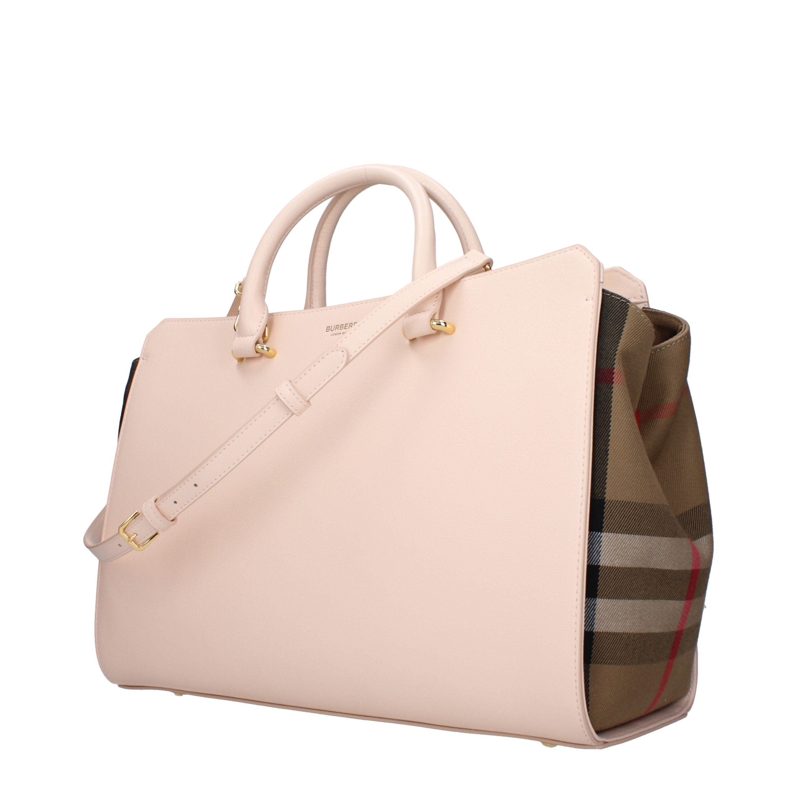Pink Leather Handbag Bag