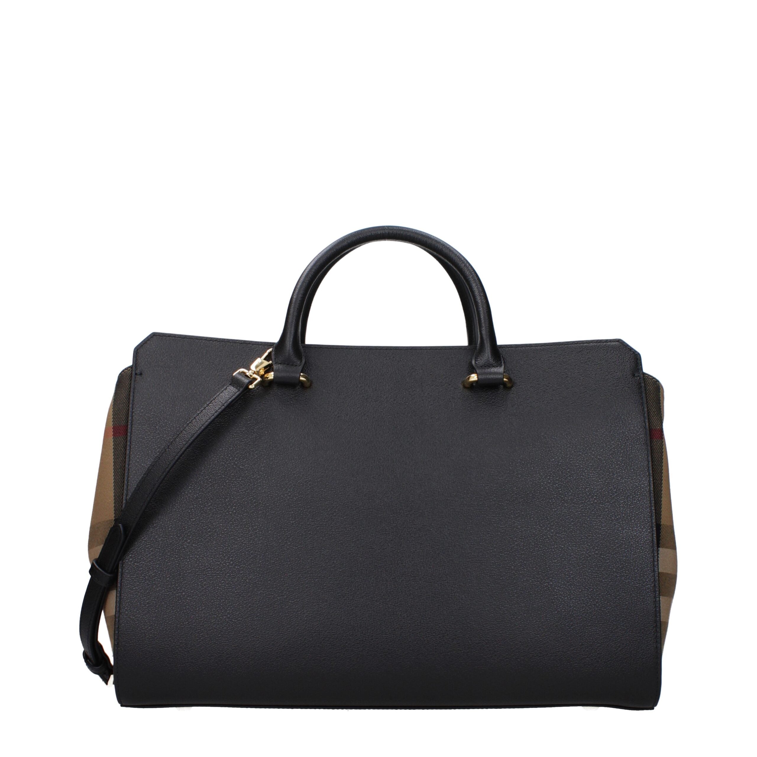 Black Leather Handbag Bag