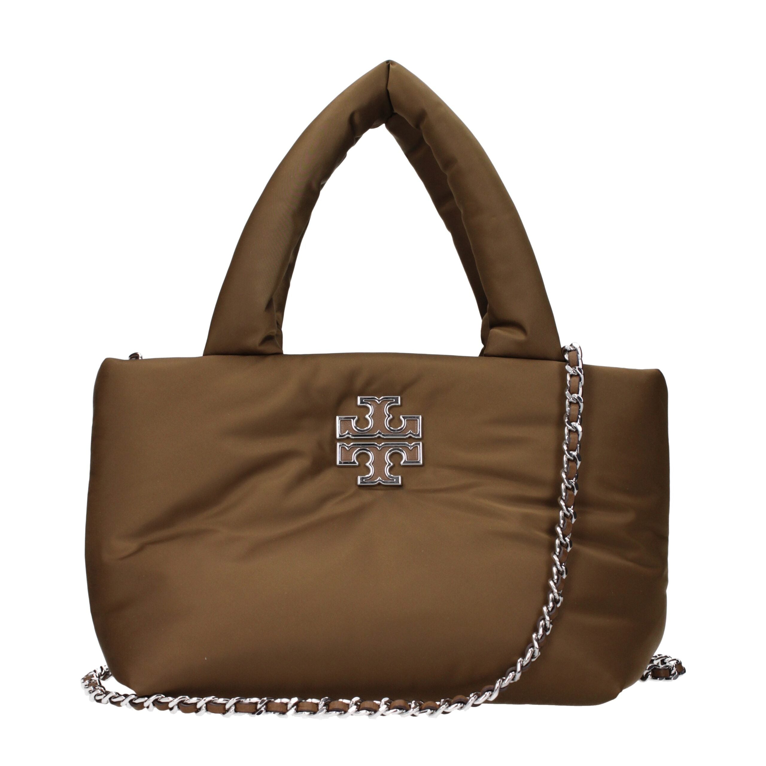 Brown Fabric Handbag Bag