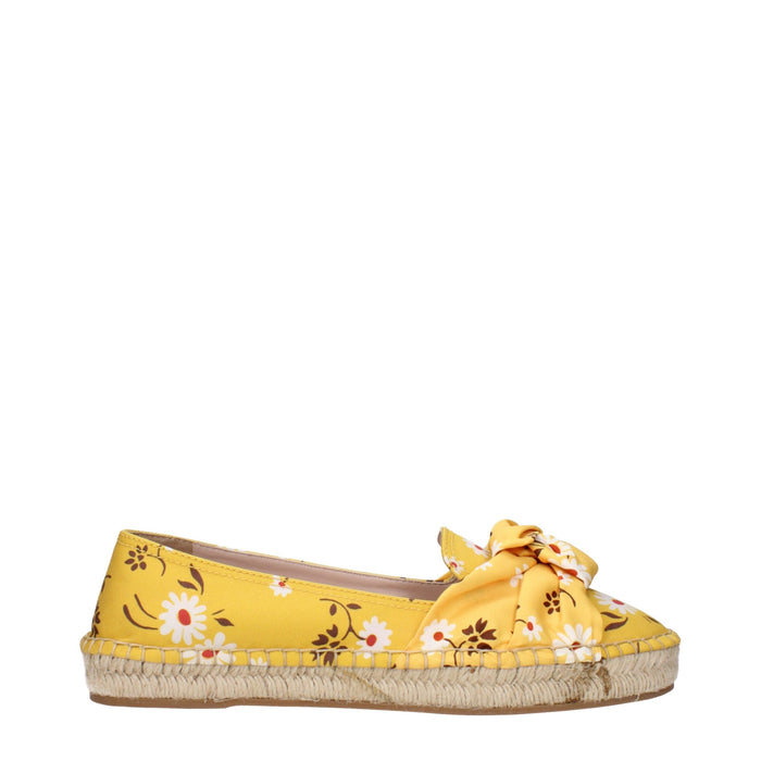 Miu Miu Fabric espadrille sandal in yellow