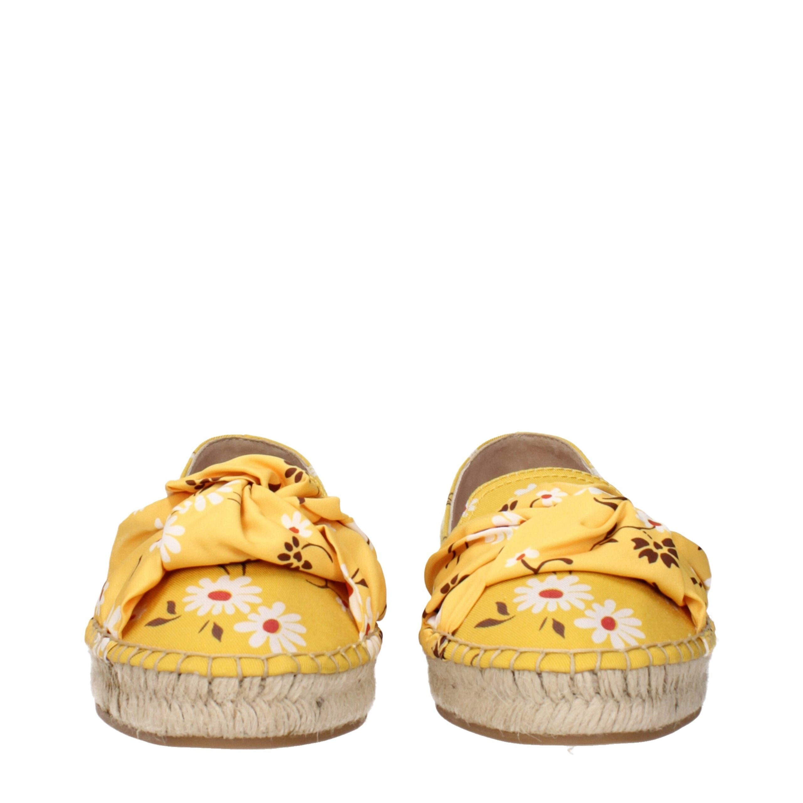 Miu Miu Fabric espadrille sandal in yellow — view 3