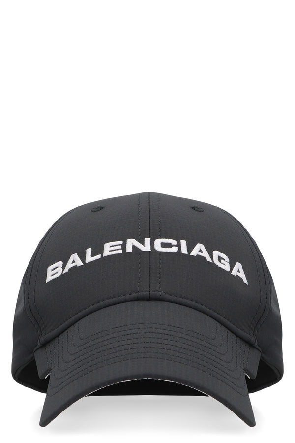 Balenciaga Logo Baseball Cap Black Polyester Hat