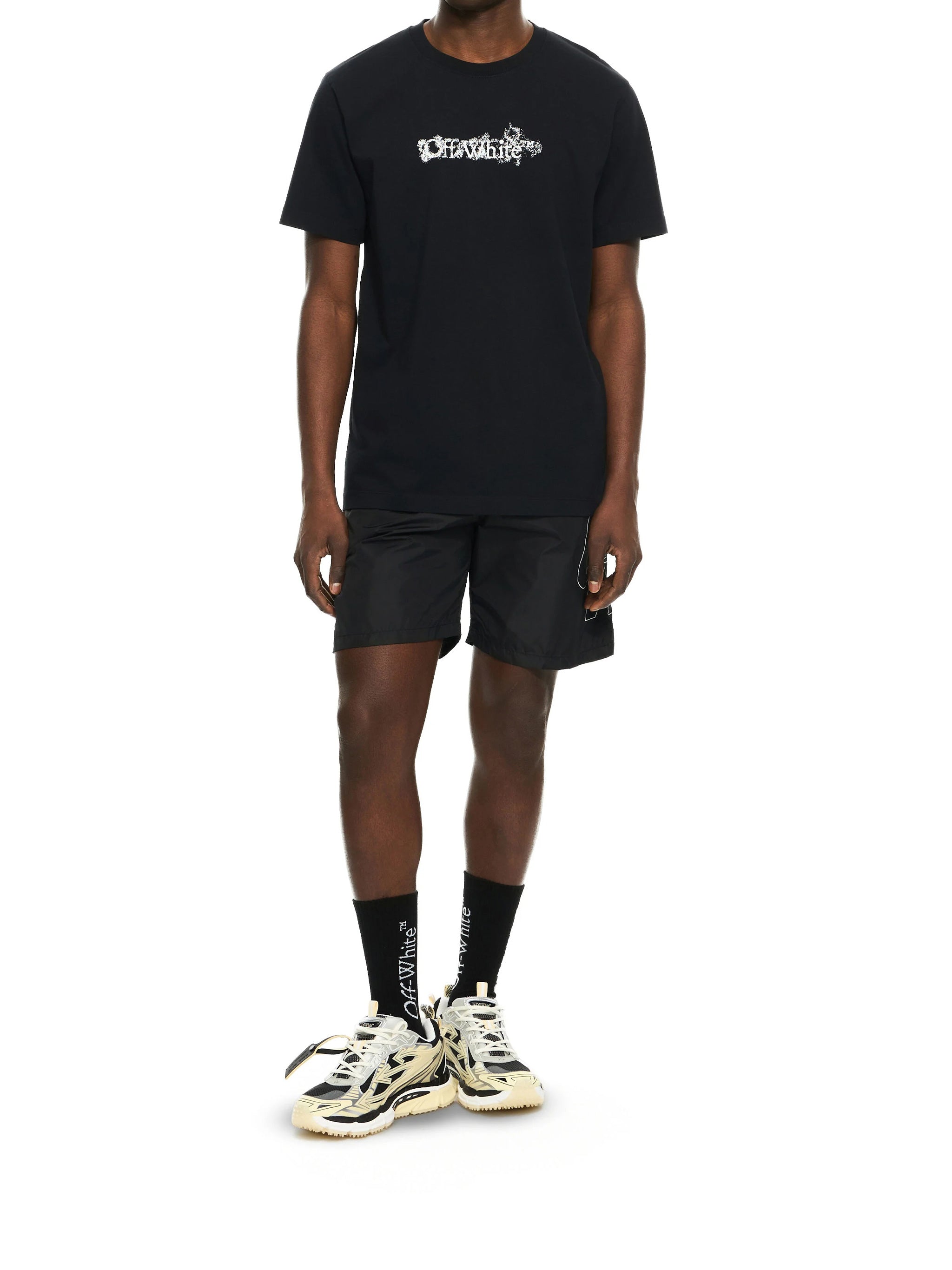 Heraldic Treshold Arrows S-S Slim Tee Black T-shirt
