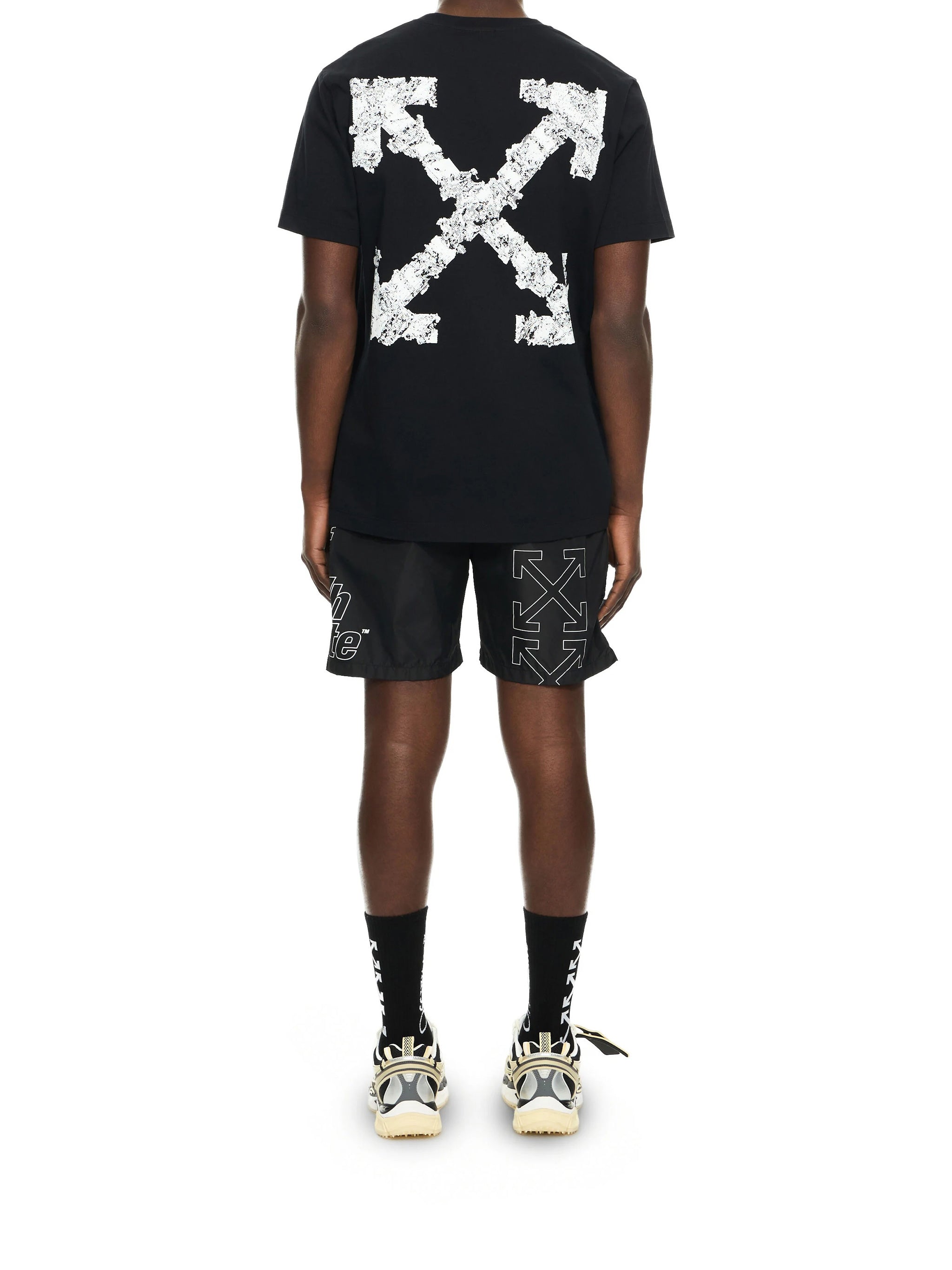 Heraldic Treshold Arrows S-S Slim Tee Black T-shirt