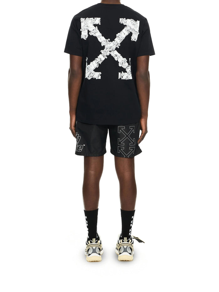Heraldic Treshold Arrows S-S Slim Tee Black T-shirt