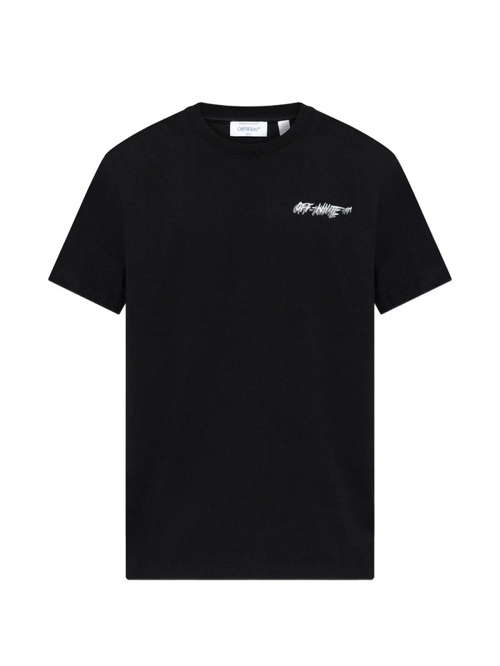 Off Logo S-s Slim Tee Black T-shirt