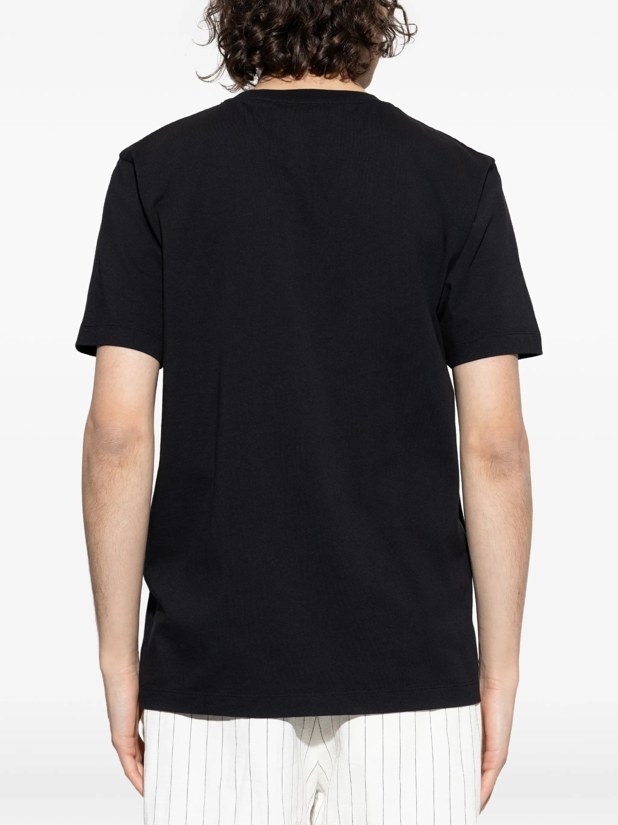 Off Logo S-s Slim Tee Black T-shirt