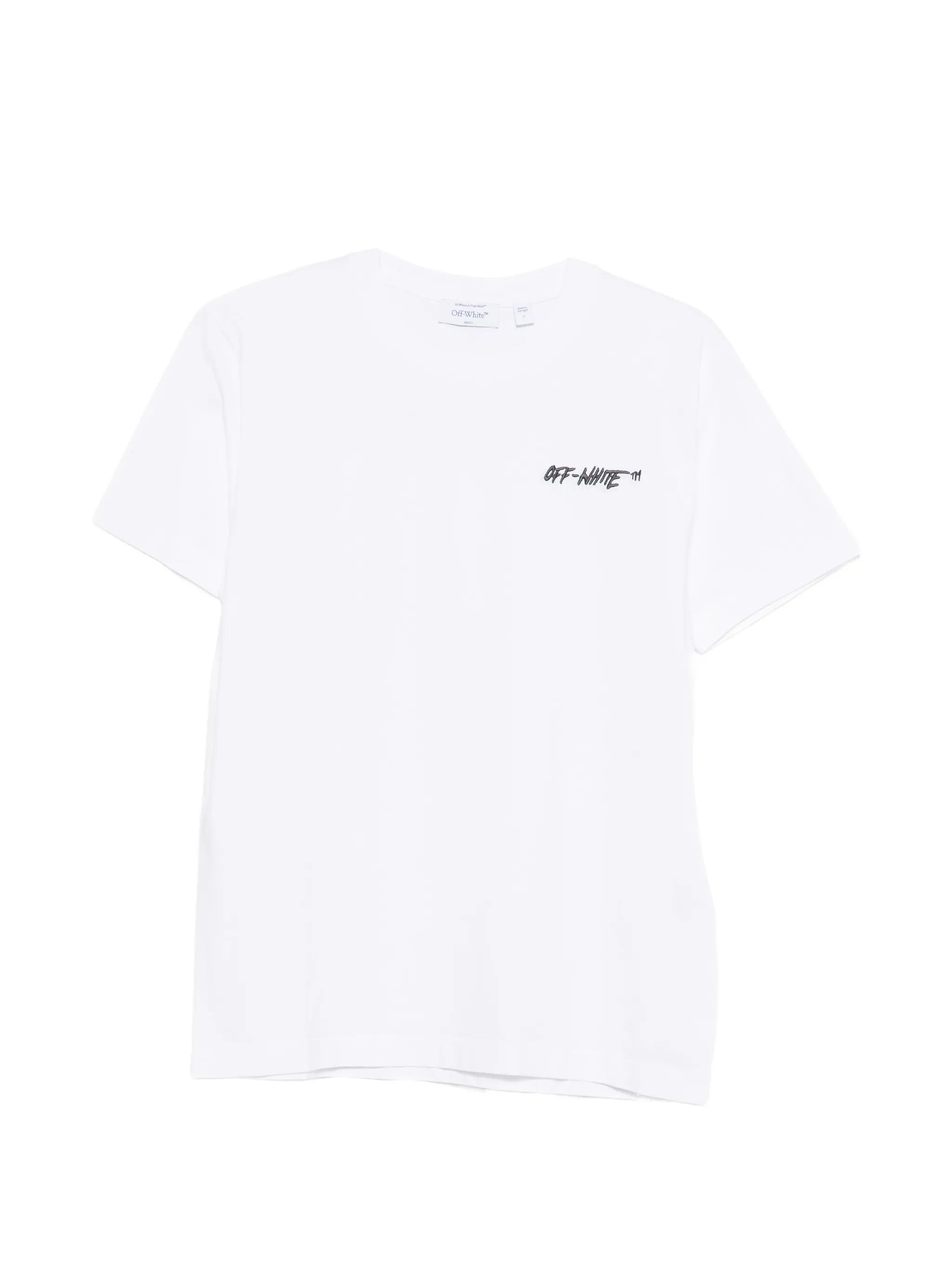 Off Logo S-s Slim Tee White T-shirt