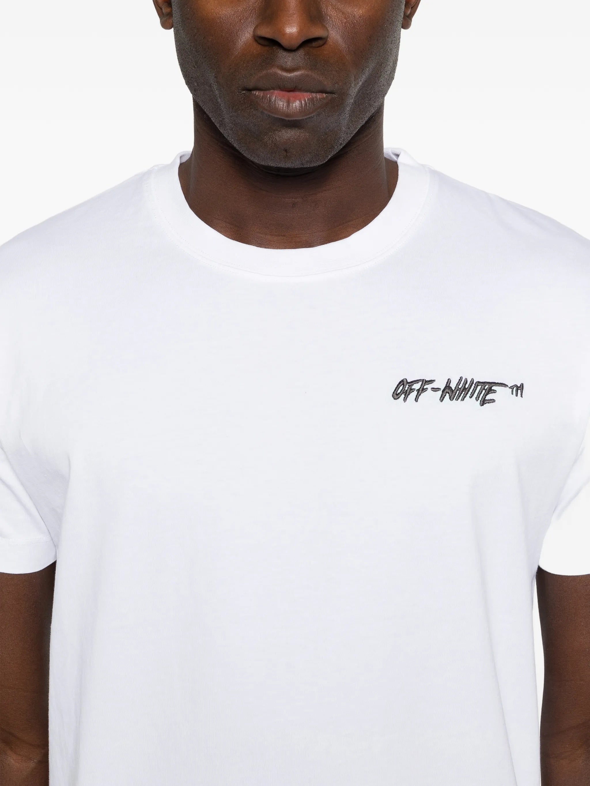 Off Logo S-s Slim Tee White T-shirt