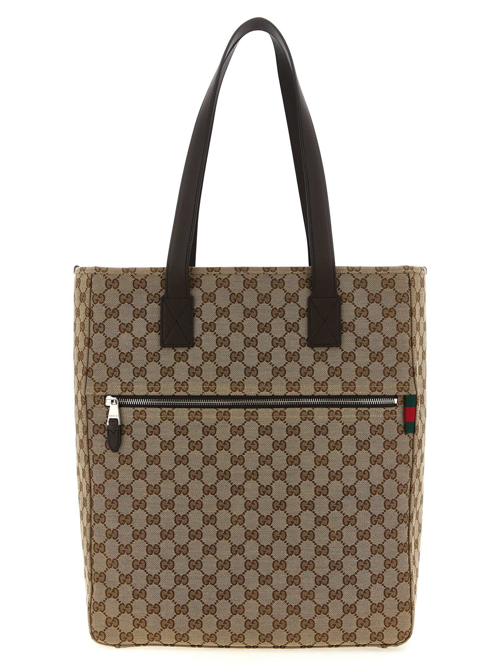 GG shoulder bag Brown Polyester Cotton Polyamide
