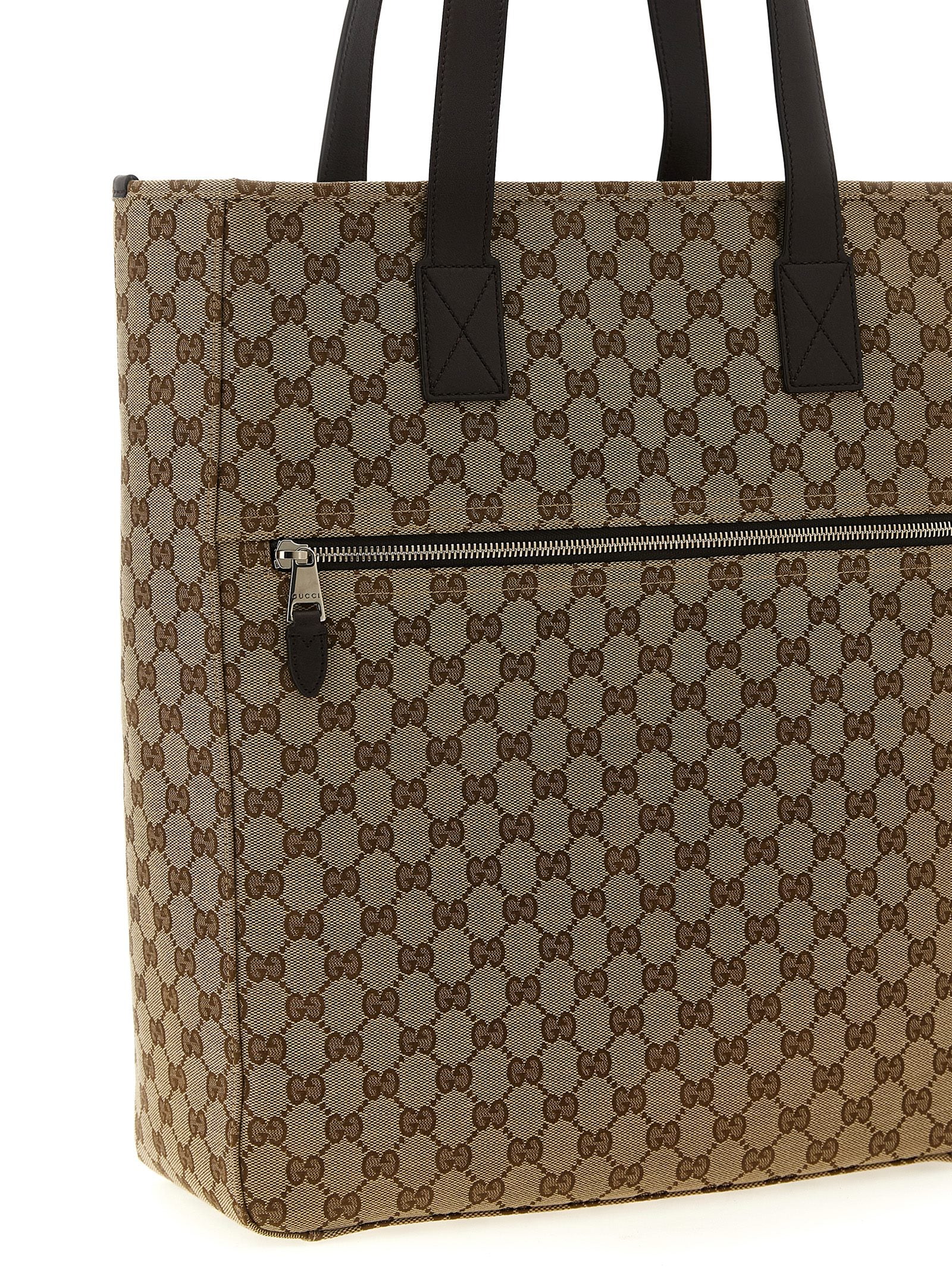 GG shoulder bag Brown Polyester Cotton Polyamide
