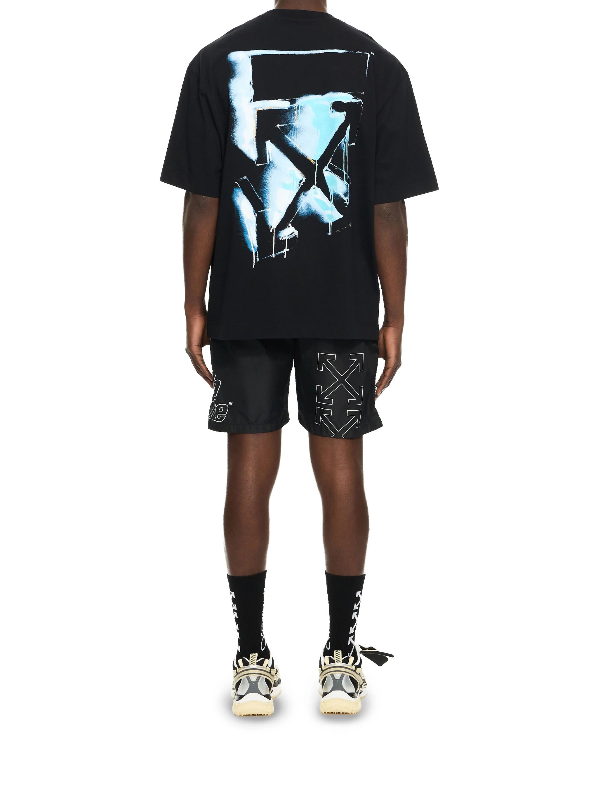 3d Arrow Spray S-s Skate Tee Black T-shirt