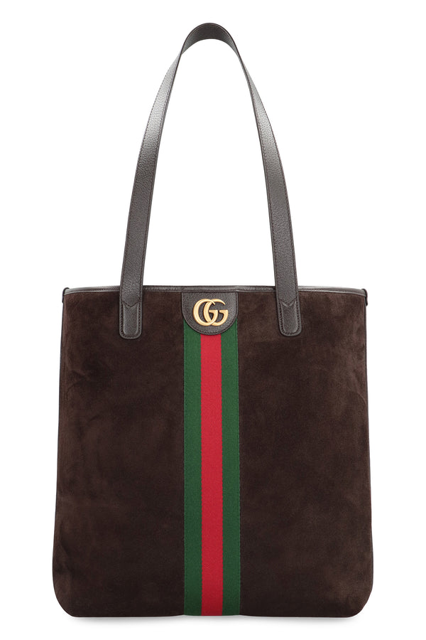 Shopping Bag Ophidia Brown Calf Leather Tote