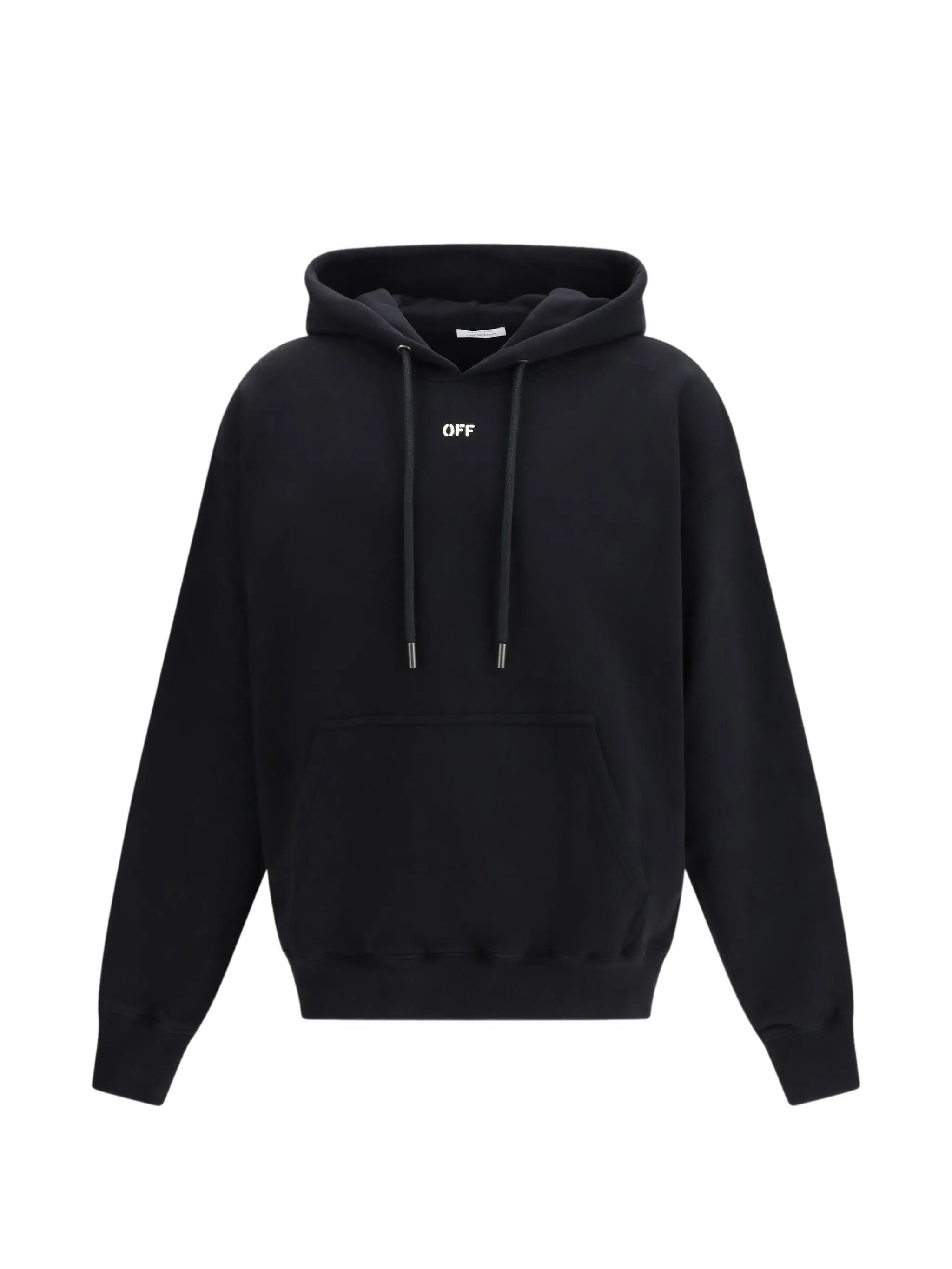 New Off Stamp Skate Hoodie Black Felpa