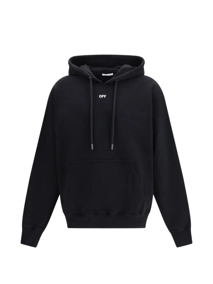 New Off Stamp Skate Hoodie Black Felpa