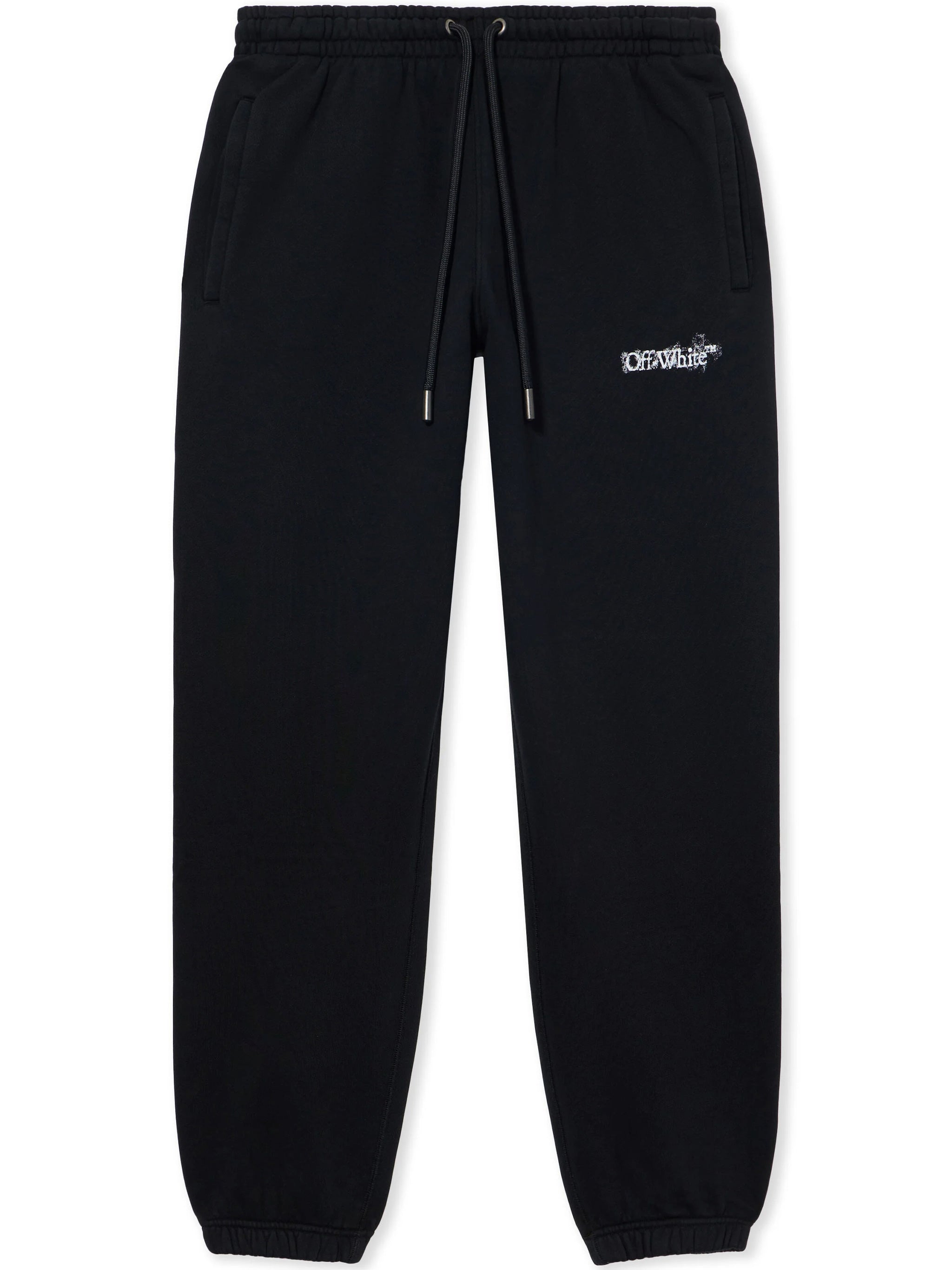 Heraldic Treshold Arrows Cuffed Sweatpant Black Pantaloni