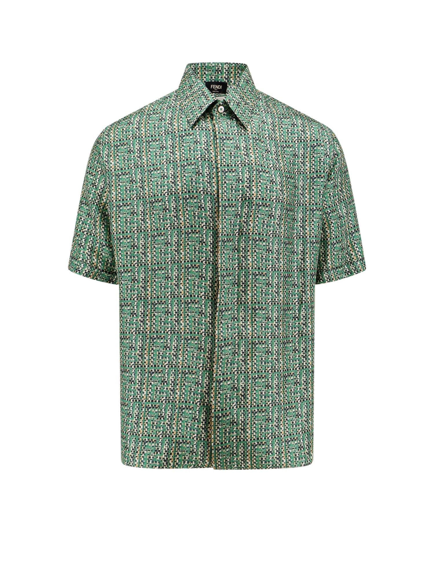 Fendi Shirts Green Seta