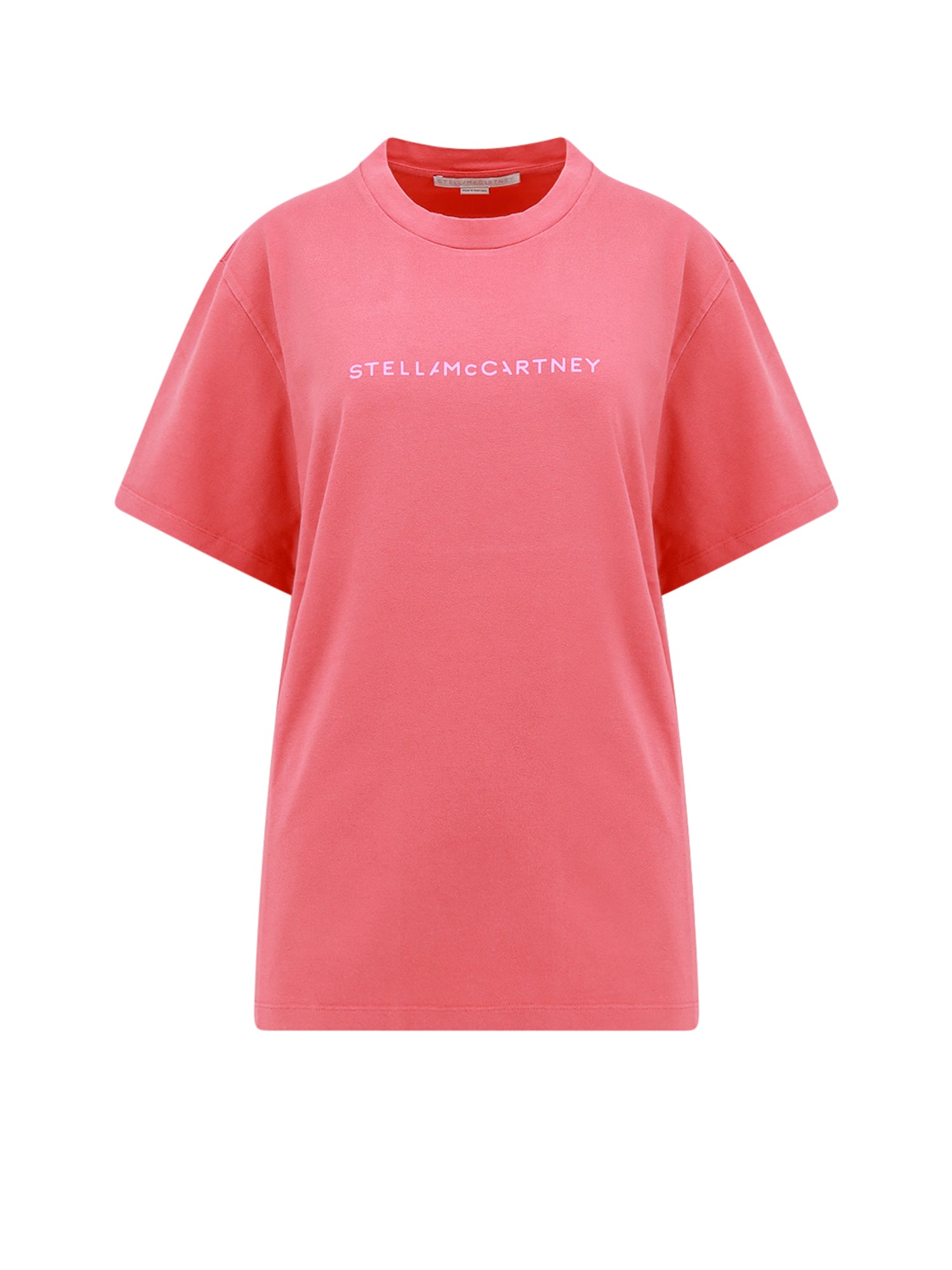 Stella Mccartney T-Shirts And Polos Pink Cotone Sostenibile