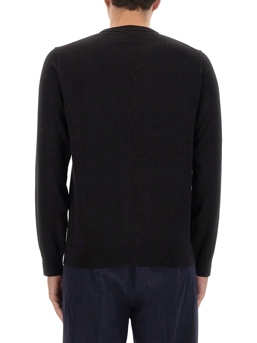 Zebra Patch Shirt Black Organic Cotton Jumpers