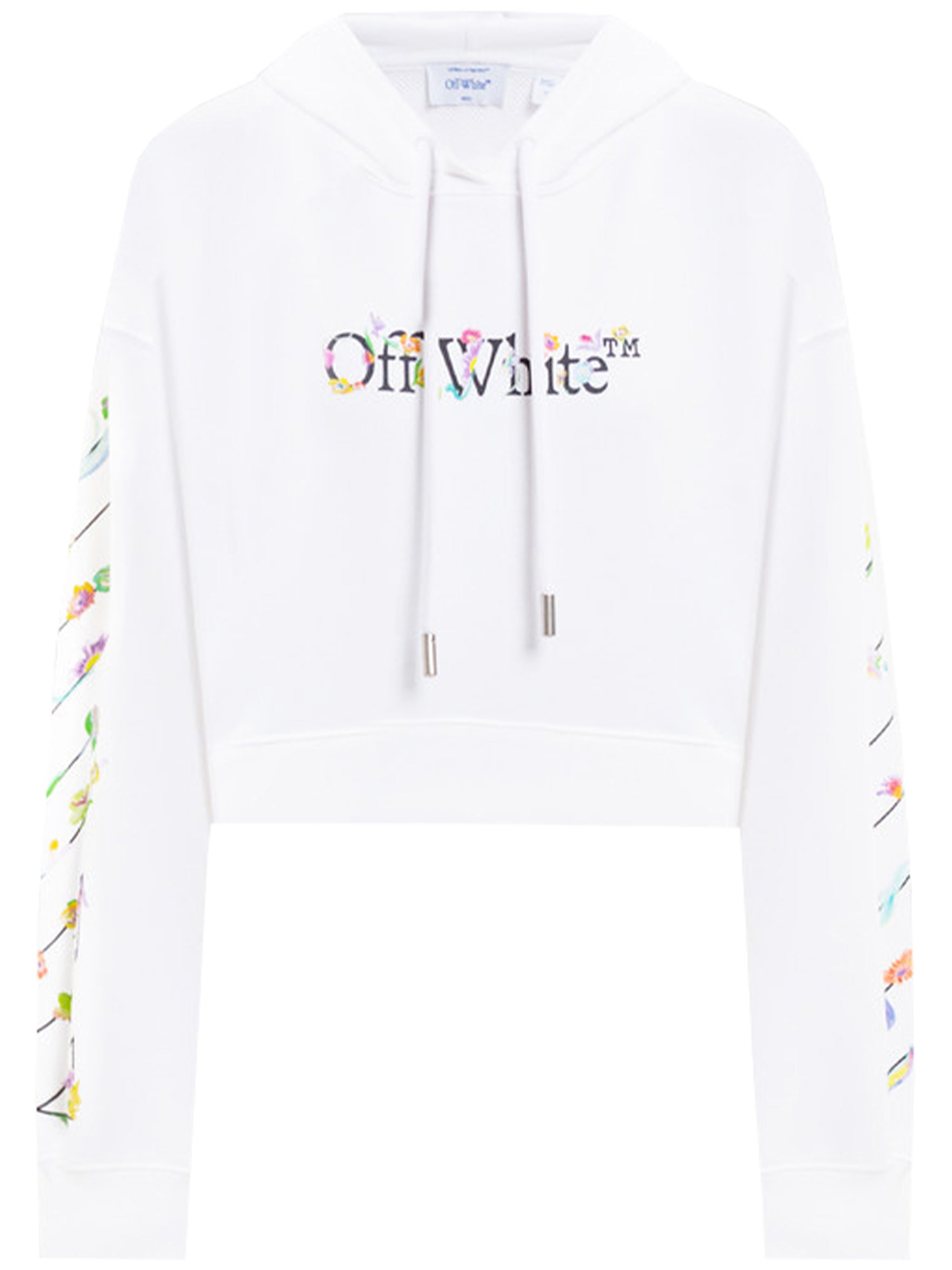 Bookish Glowing Flower Crop T White Felpa