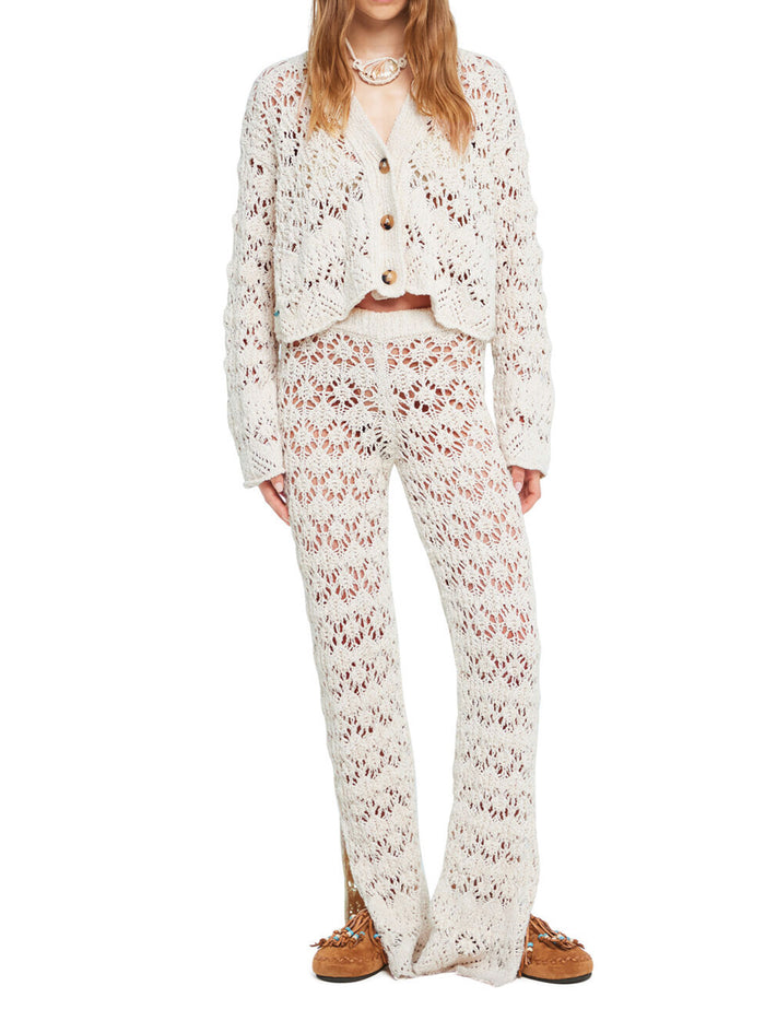 Lagoon Romance Cardicrop Nude & Neutrals Maglia