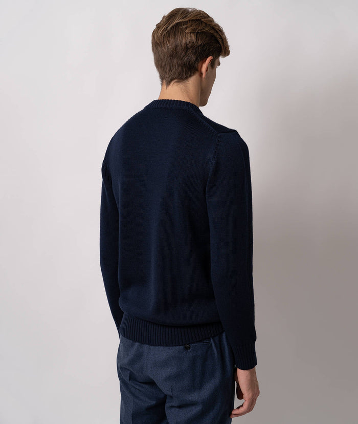 Crewneck Wool Sweater Special Edition 1922 Midnightblue Knitwear