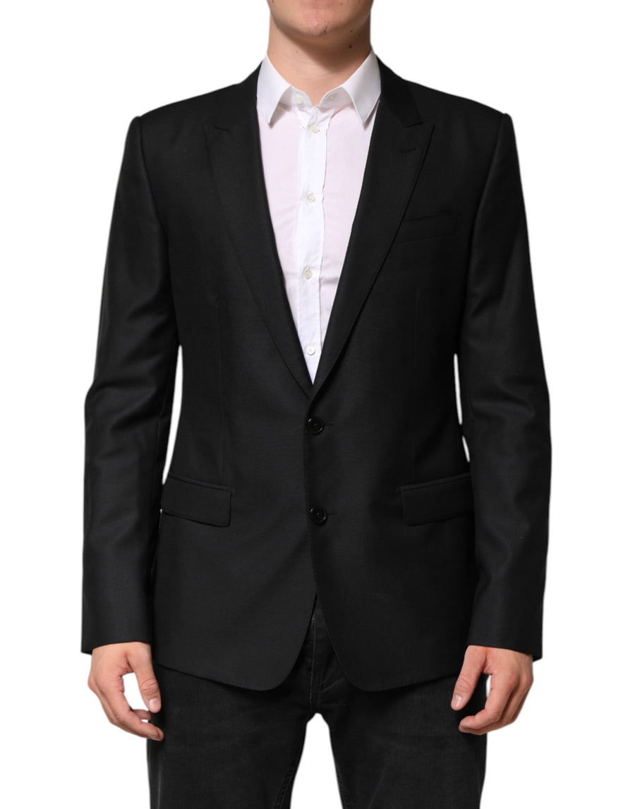 Dolce & Gabbana 82% Virgin Wool 18% Silk blazer in black