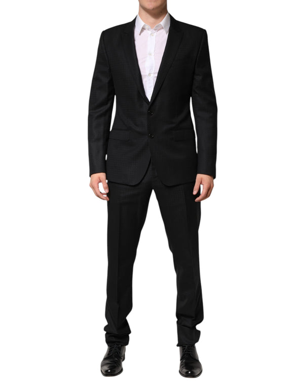 Dolce & Gabbana 75% Virgin Wool suit in black