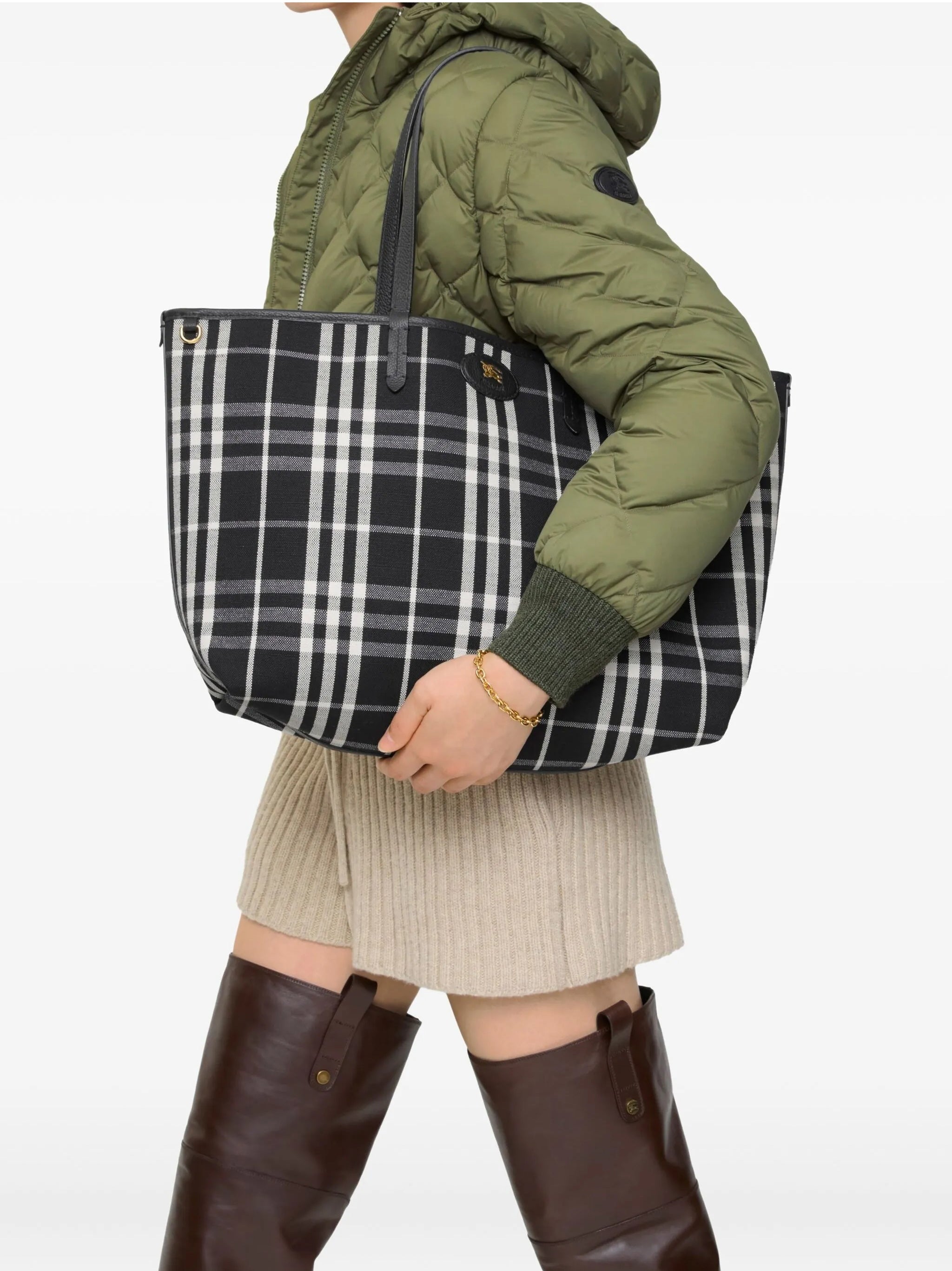 Md Reversible Tote Black Borsa