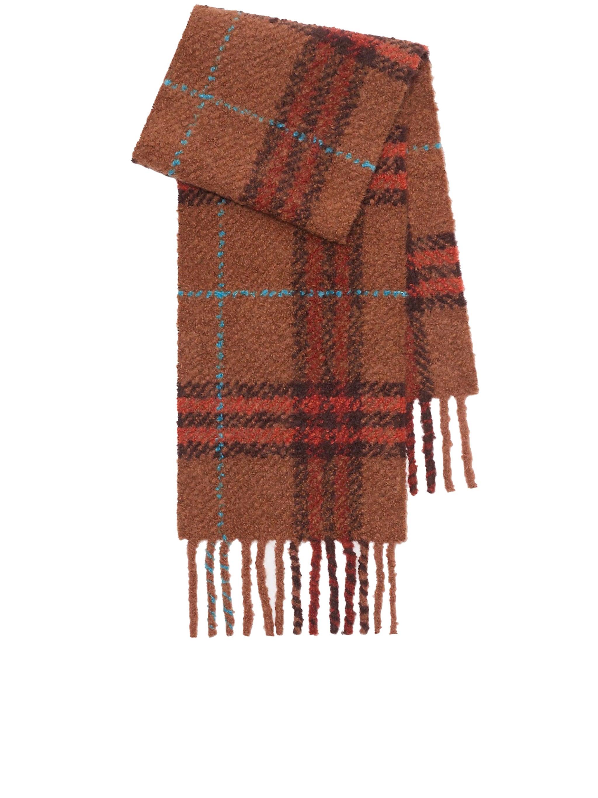 G Chck Boucle Brown Sciarpa