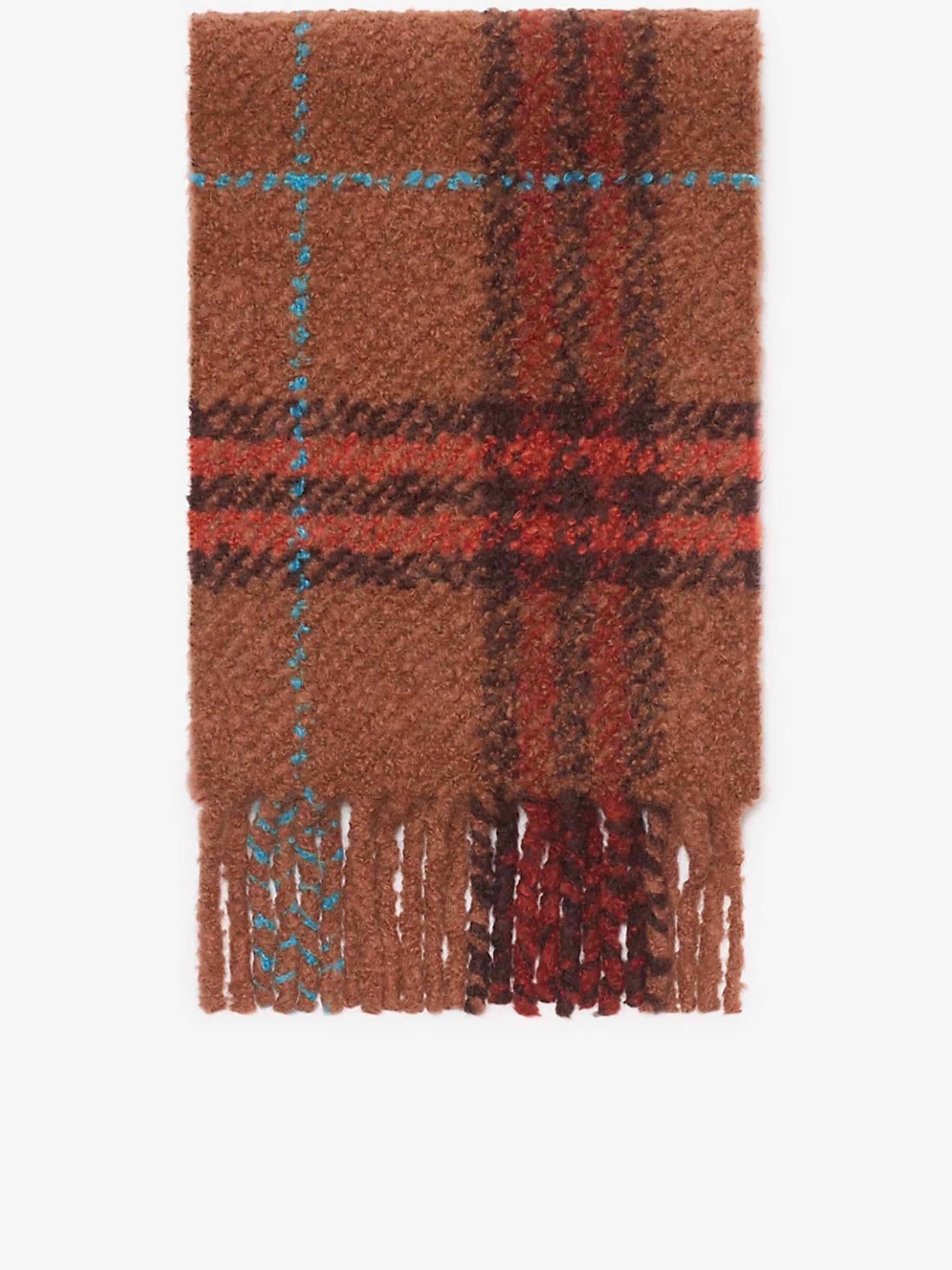 G Chck Boucle Brown Sciarpa