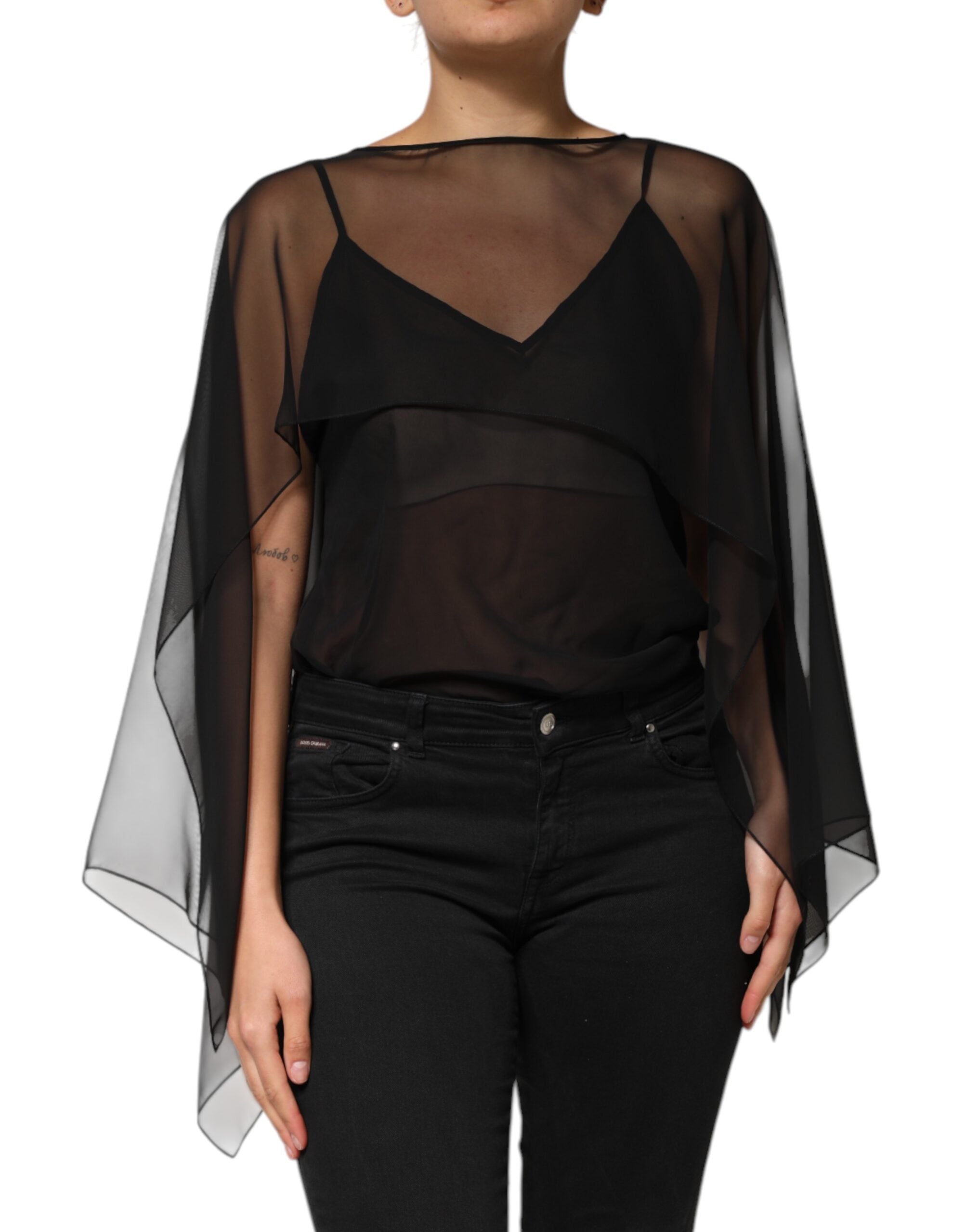 Dolce & Gabbana 100% Silk blouse in black — view 2