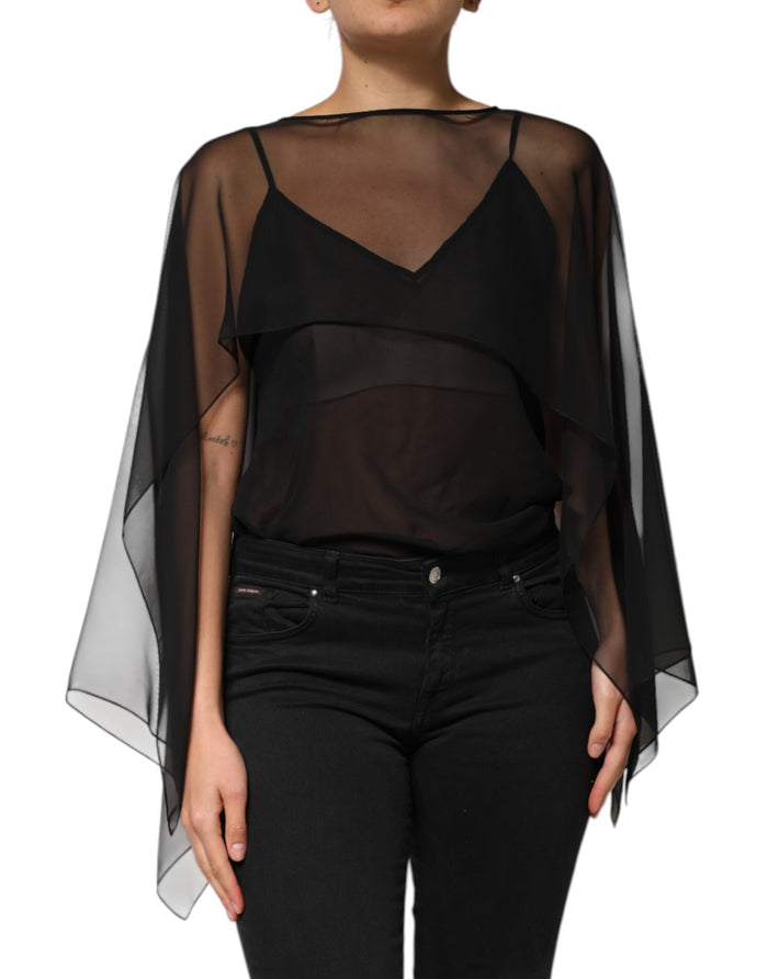 Dolce & Gabbana 100% Silk blouse in black — view 2