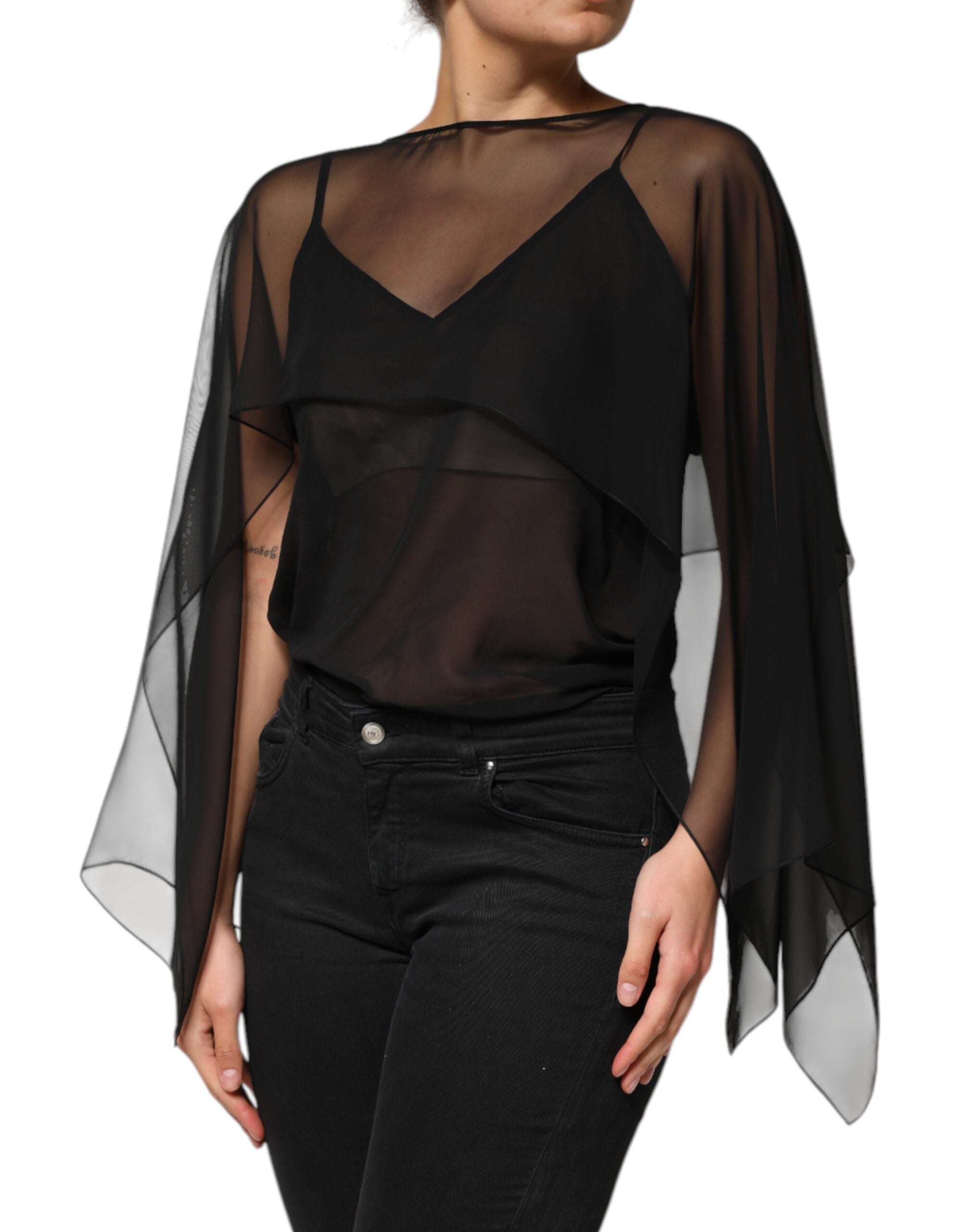 Dolce & Gabbana 100% Silk blouse in black — view 3