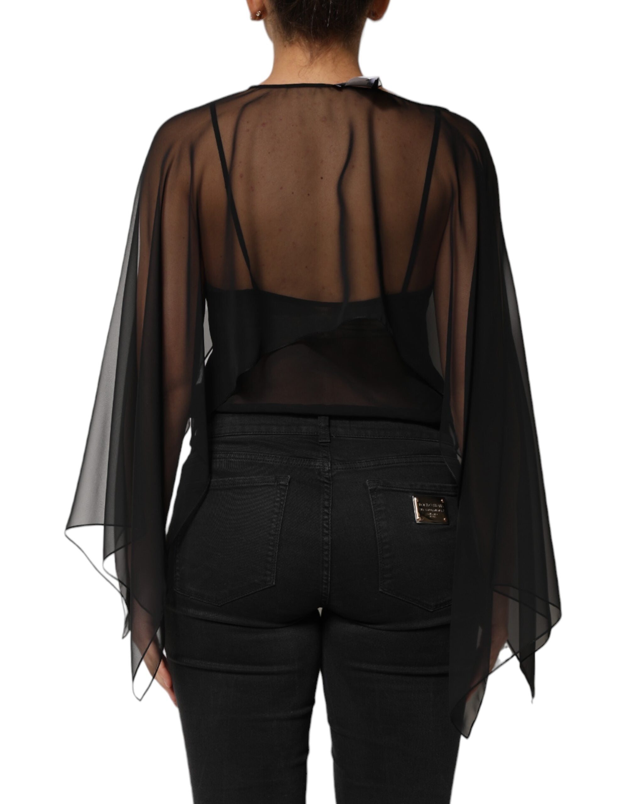 Dolce & Gabbana 100% Silk blouse in black — view 4