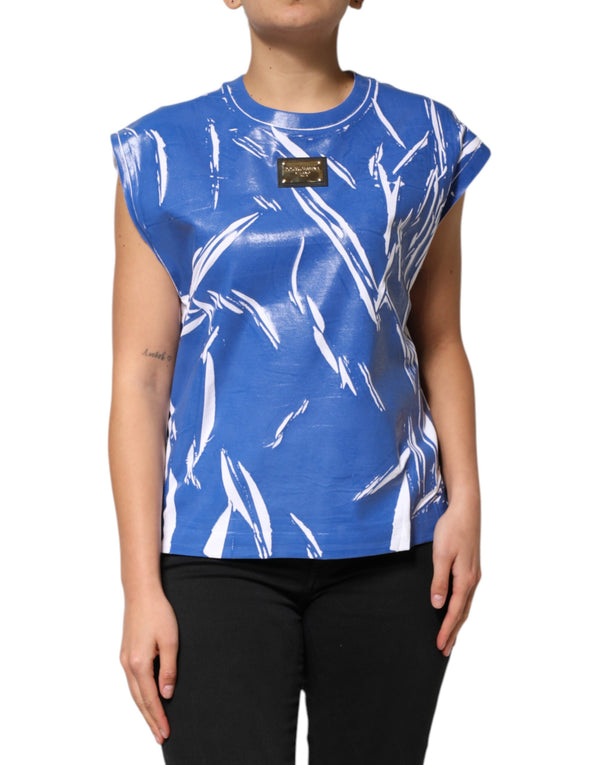 Dolce & Gabbana 100% Cotton tank top in blue